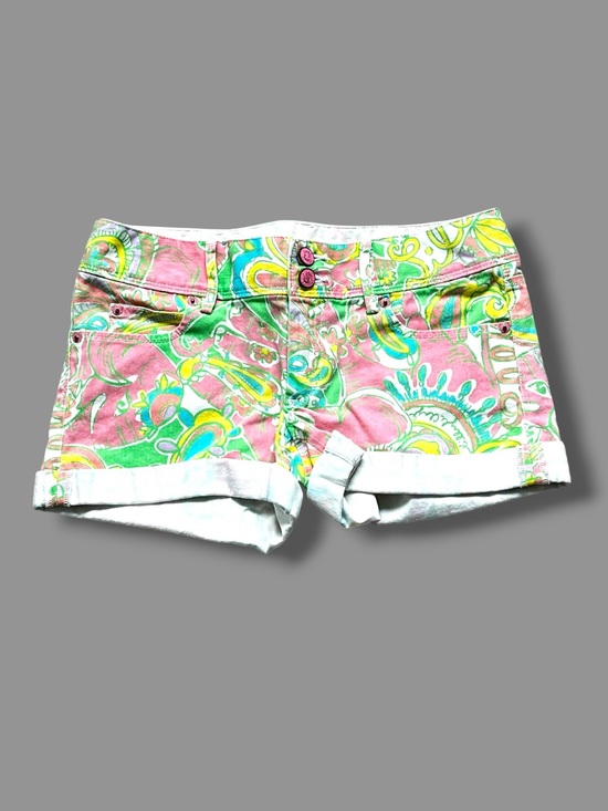 Lilly Pulitzer Pants - Lilly Pulitzer Clifton Shorts Pink elephant Paisley Size 0 Y2K